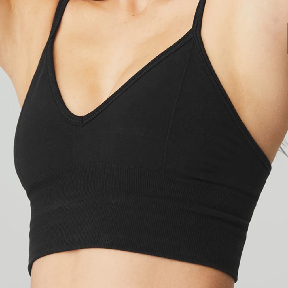 ALO YOGA DELIGHT BRALETTE (BLACK SIZE LARGE)